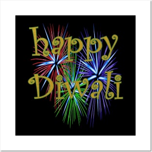 Happy Diwali Festival Of Light Over Dark Celebration 1 Posters and Art